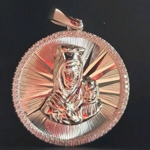 Virgin Mary And Baby Jesus 1in Pendant